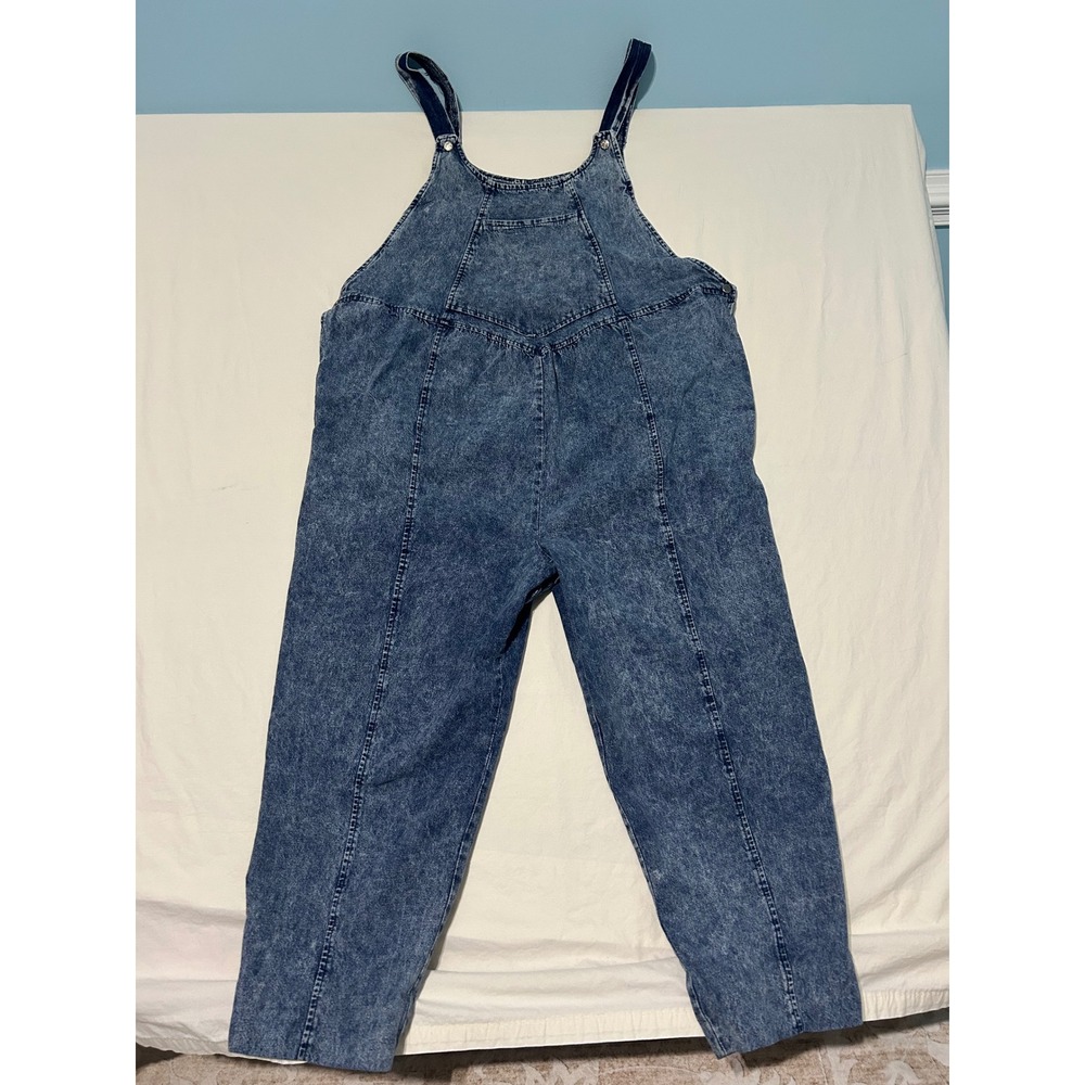 Vintage C Sport 90s Y2K Denim Bubble Overalls artistic‎ vibe Cotton USA Made XL